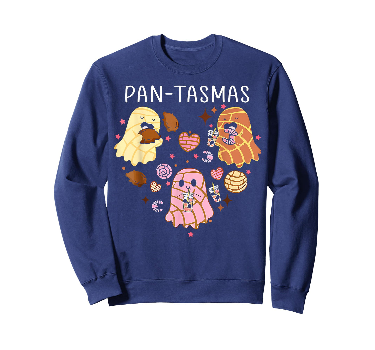Pantasmas Ghost Funny Spooky Conchas Mexican Ghost Halloween T-Shirt