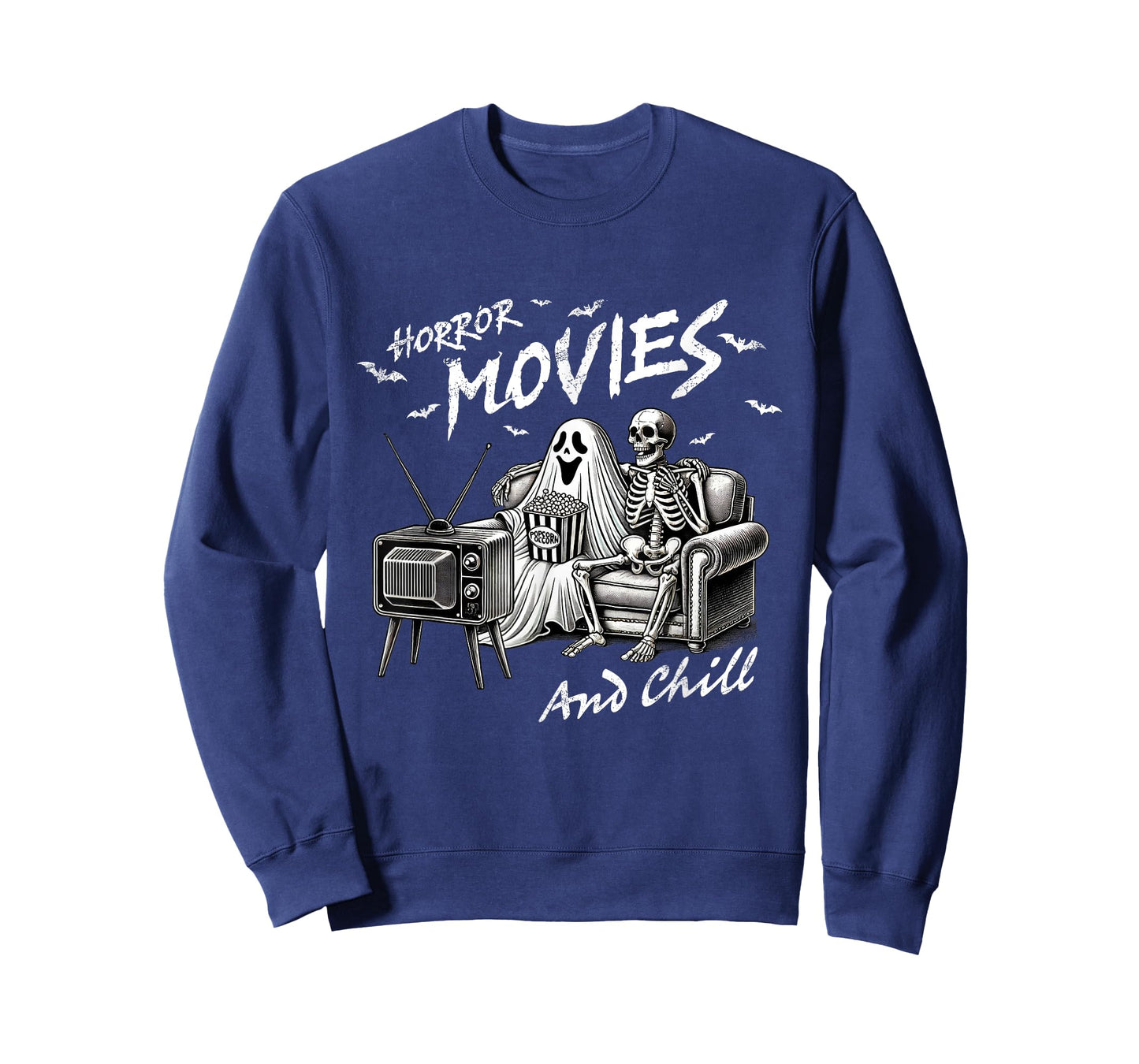 Funny Horror Movies And Chill Halloween T-Shirt