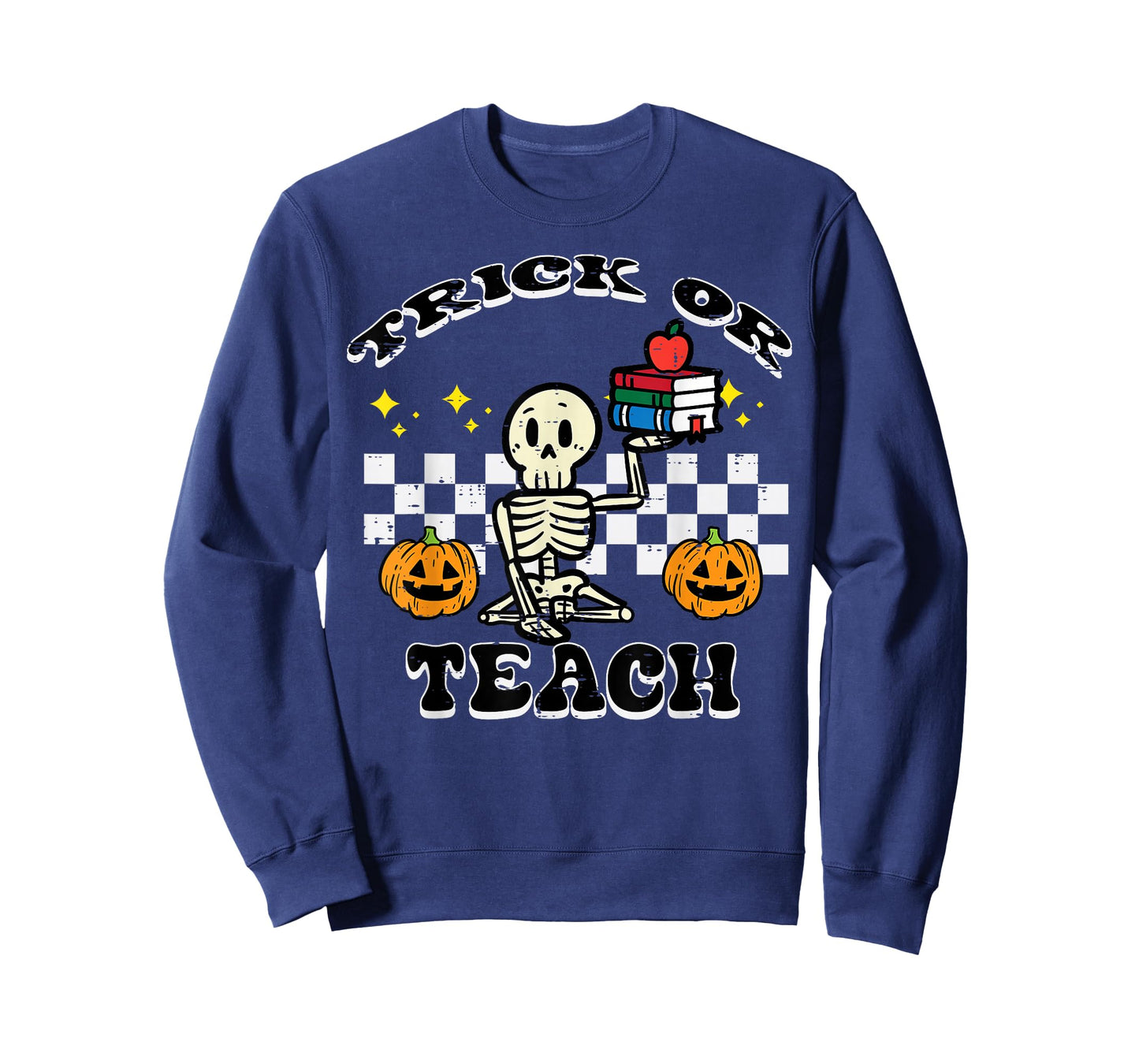 Halloween Teacher Trick Or Teach Retro Costume Men Women T-Shirt
