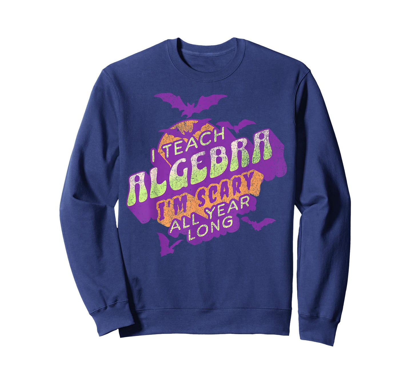 Algebra Teacher Halloween Spooky Ghost Math Mathematics Grad T-Shirt