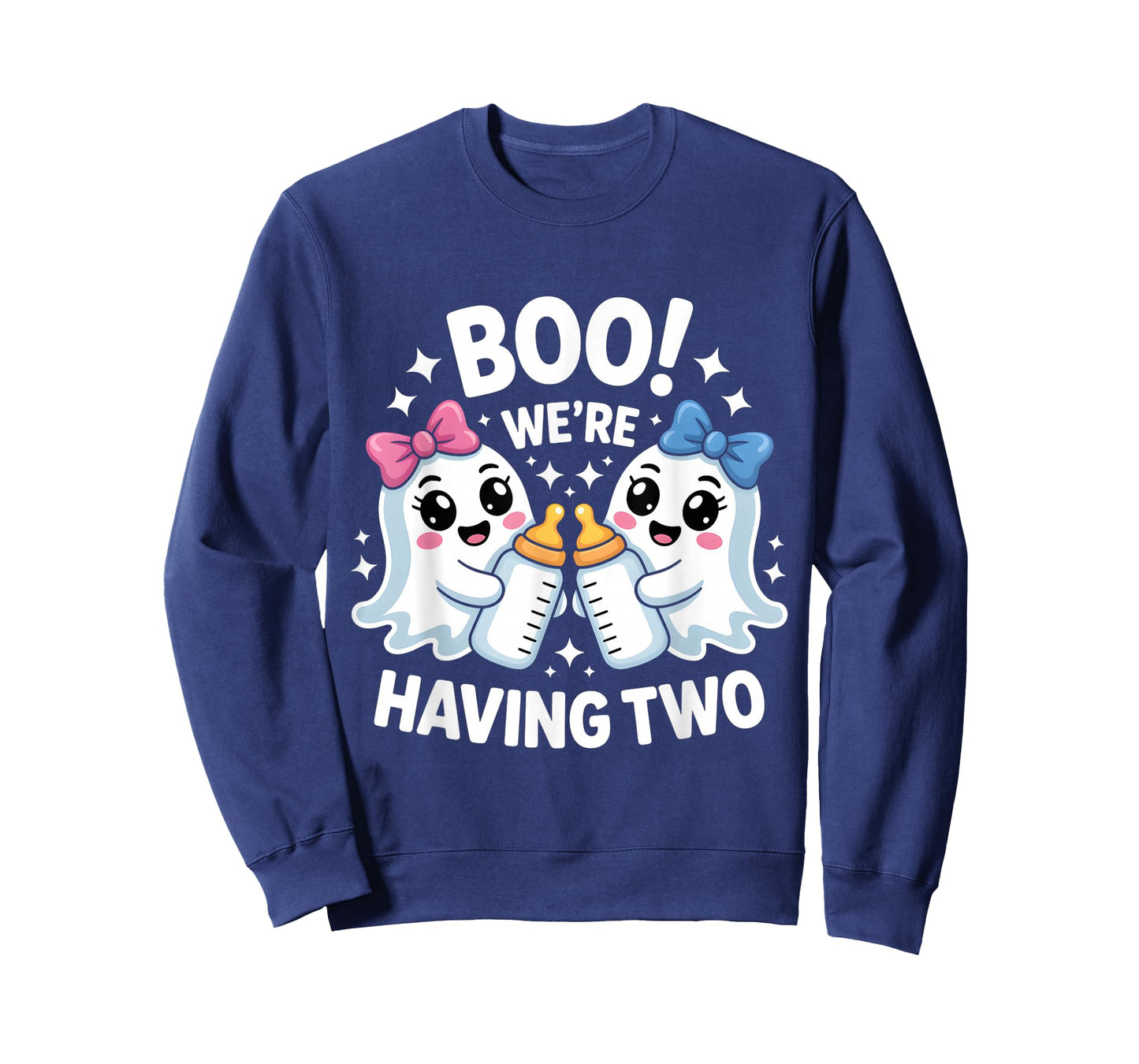 we’re Having Two Ghost Twins Halloween Reveal Funny Boo T-Shirt