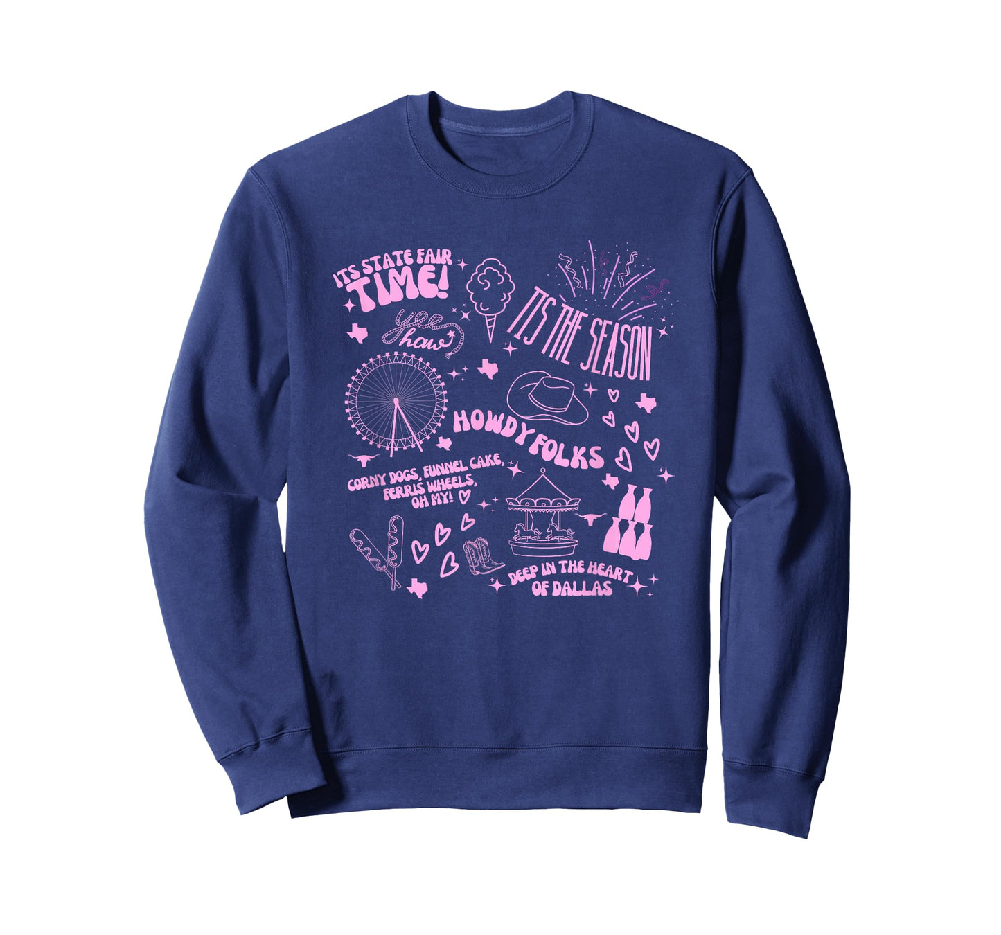 Texas State Fair Tee – Cute Bubblegum Pink Fair Season Tee T-Shirt