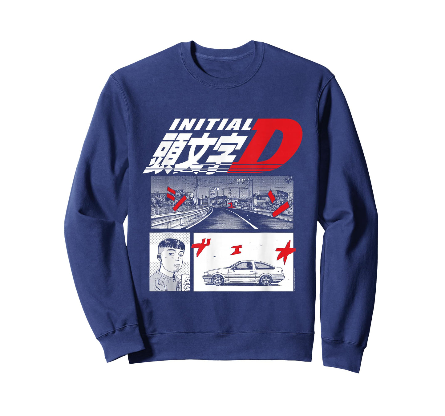 Initial D Manga 3 Panel Manga T-Shirt
