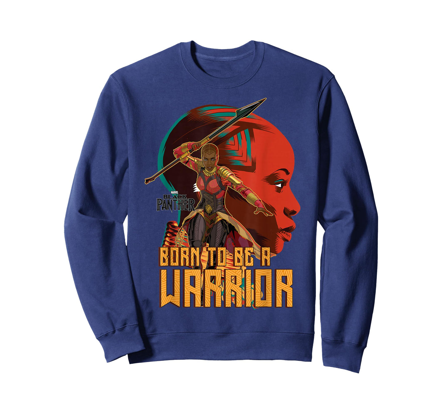 Marvel Black Panther Movie Okoye Profile Graphic T-Shirt T-Shirt