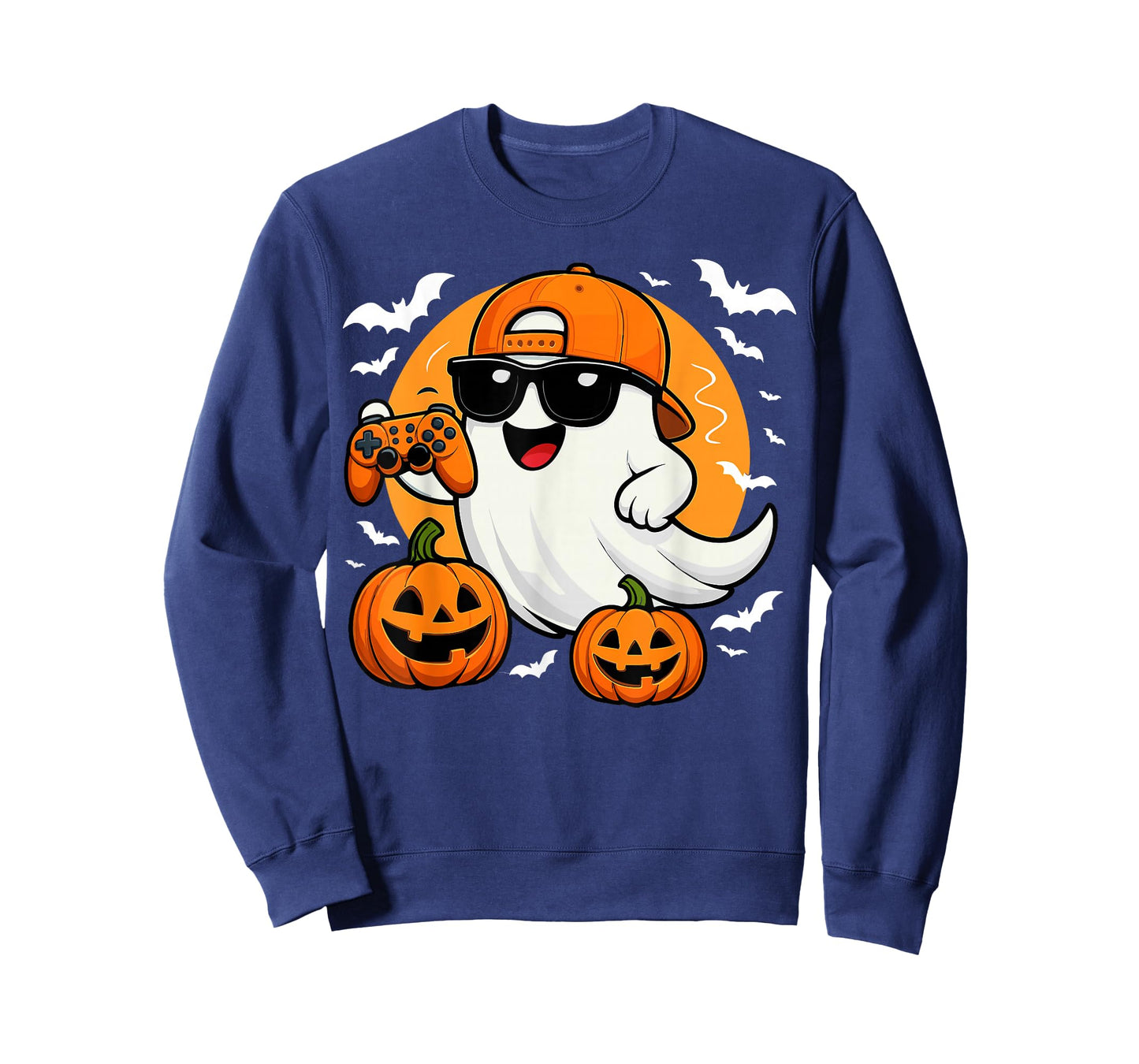 Halloween Ghost Gamer Funny Video Gaming Halloween Ghosts T-Shirt
