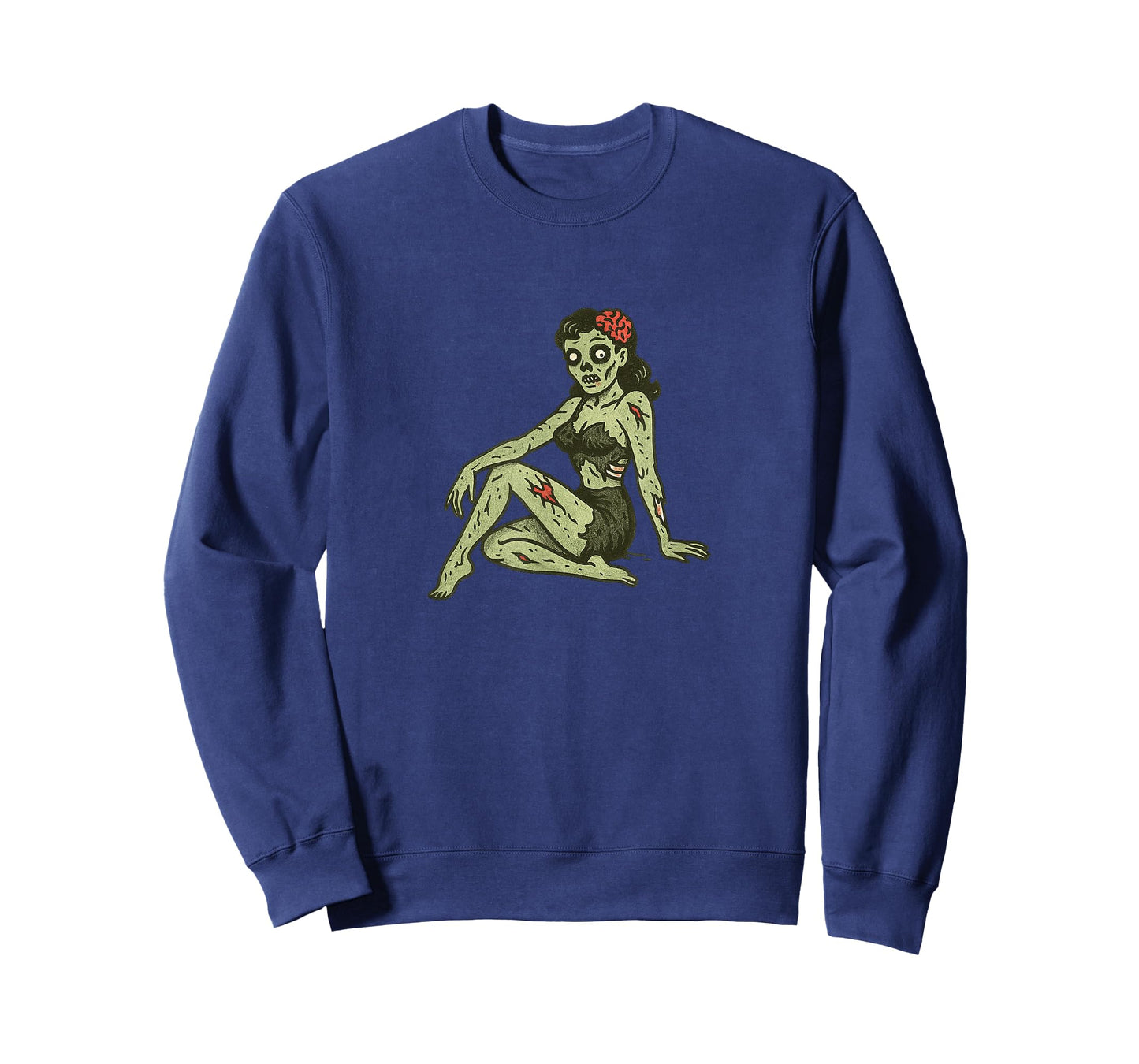 Zombie Girl Pinup Halloween Party Undead Retro Cheesecake T-Shirt