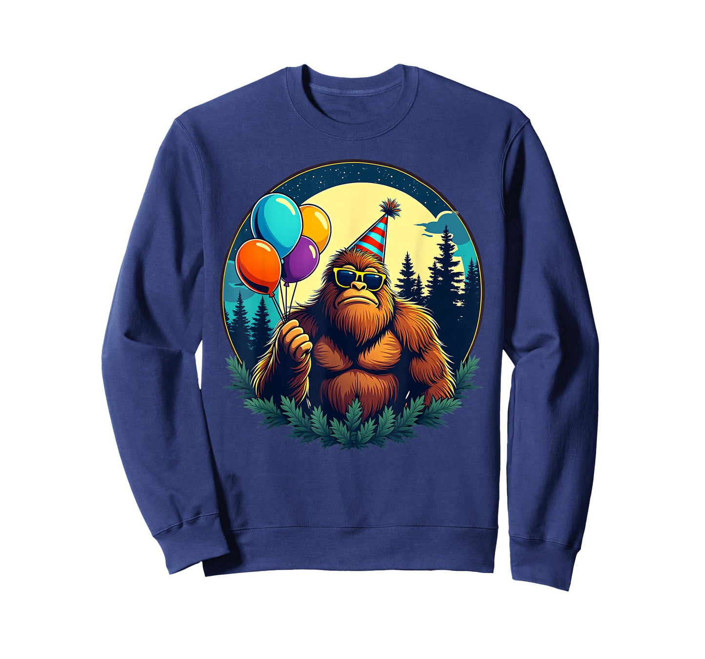 Bigfoot Birthday Party Fun With Balloons T-Shirt