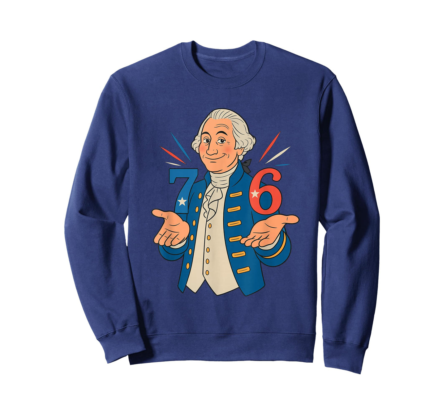 7-6 Since 1776 Funny George Washington Meme Six Seven 6-7 T-Shirt