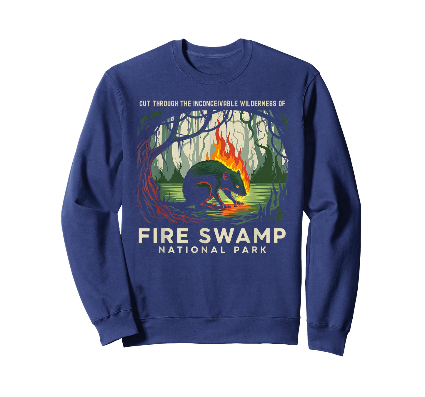 Fire Swamp National Park Camping Hiking Mountain T-Shirt