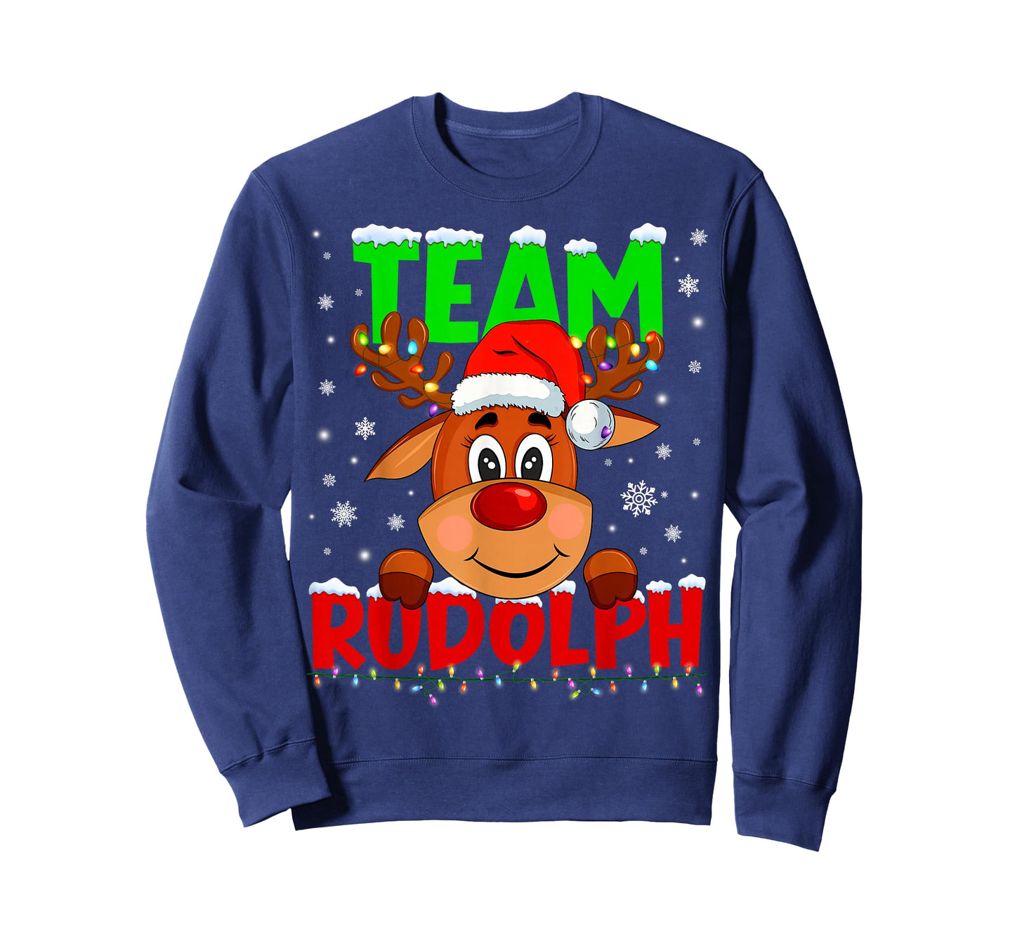 Team Rudolph Rednose Pjs Christmas Xmas Men Women Kid T-Shirt