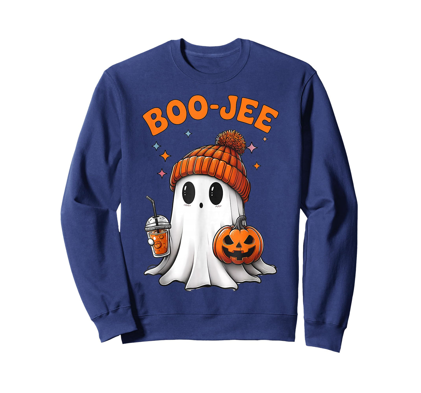 Boo JEE Boujee Cute Ghost Spooky Funny Halloween Pumpkin T-Shirt