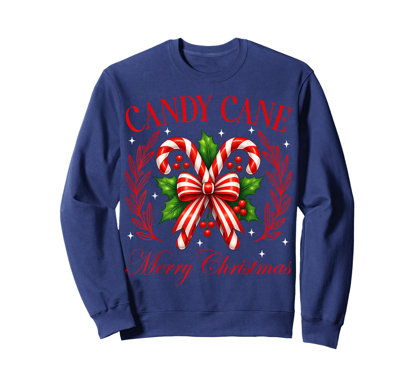 Merry Christmas Candy Cane Xmas Holiday Matching Family T-Shirt