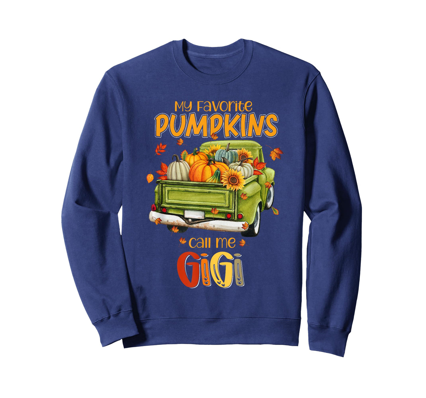 My Favorite Pumpkins Call Me Gigi Fall Truck Thanksgiving T-Shirt