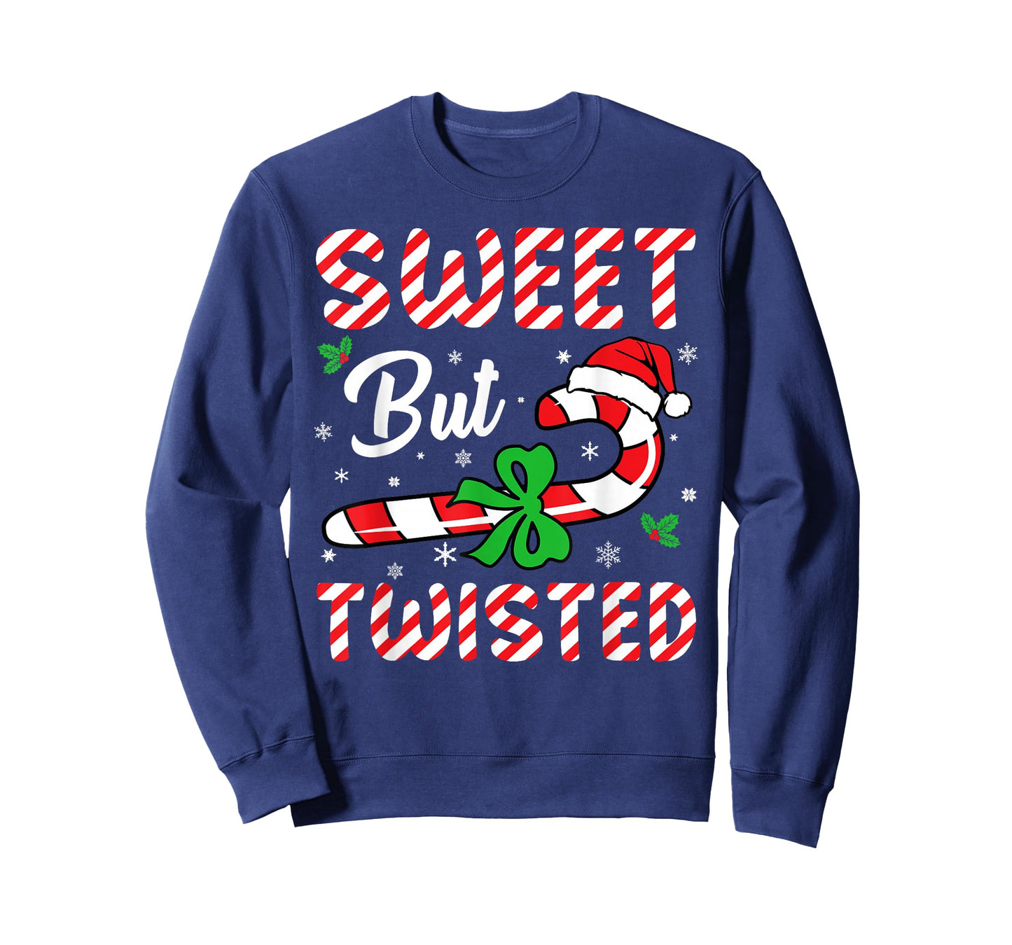 Sweet But Twisted Funny Christmas Candy Cane Boys Girls Kids T-Shirt
