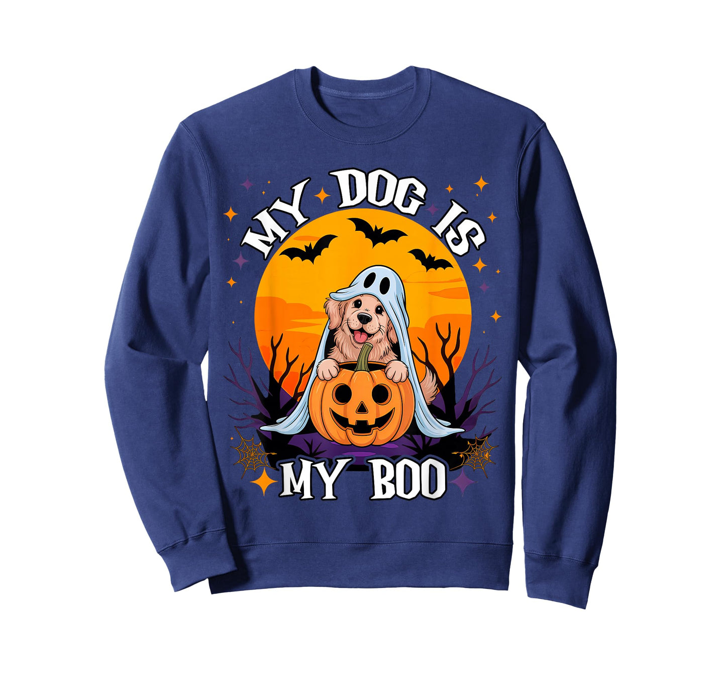 Dog Halloween Ghost Golden Retriever My Dog is My Boo Meme T-Shirt
