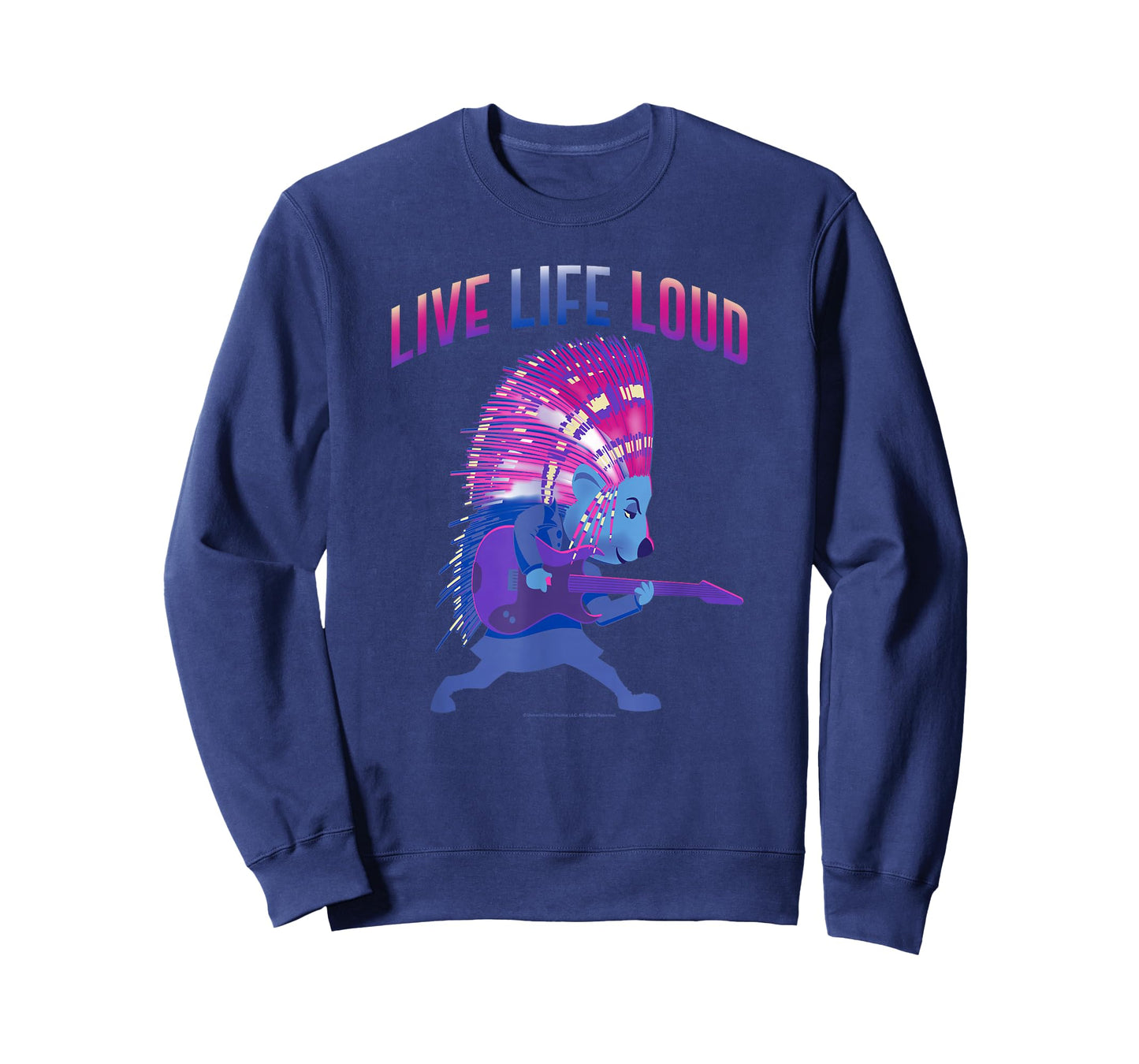Sing 2 Ash Retro Live Life Loud Silhouette T-Shirt