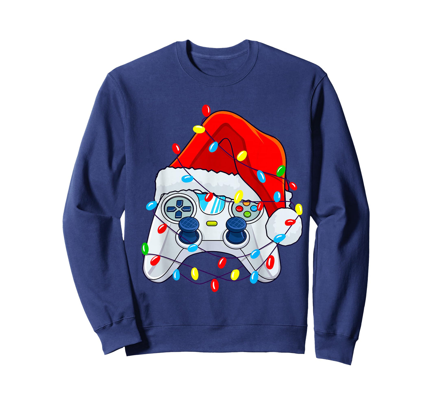 Video Game Controller Christmas Santa Hat Gamer Boys T-Shirt