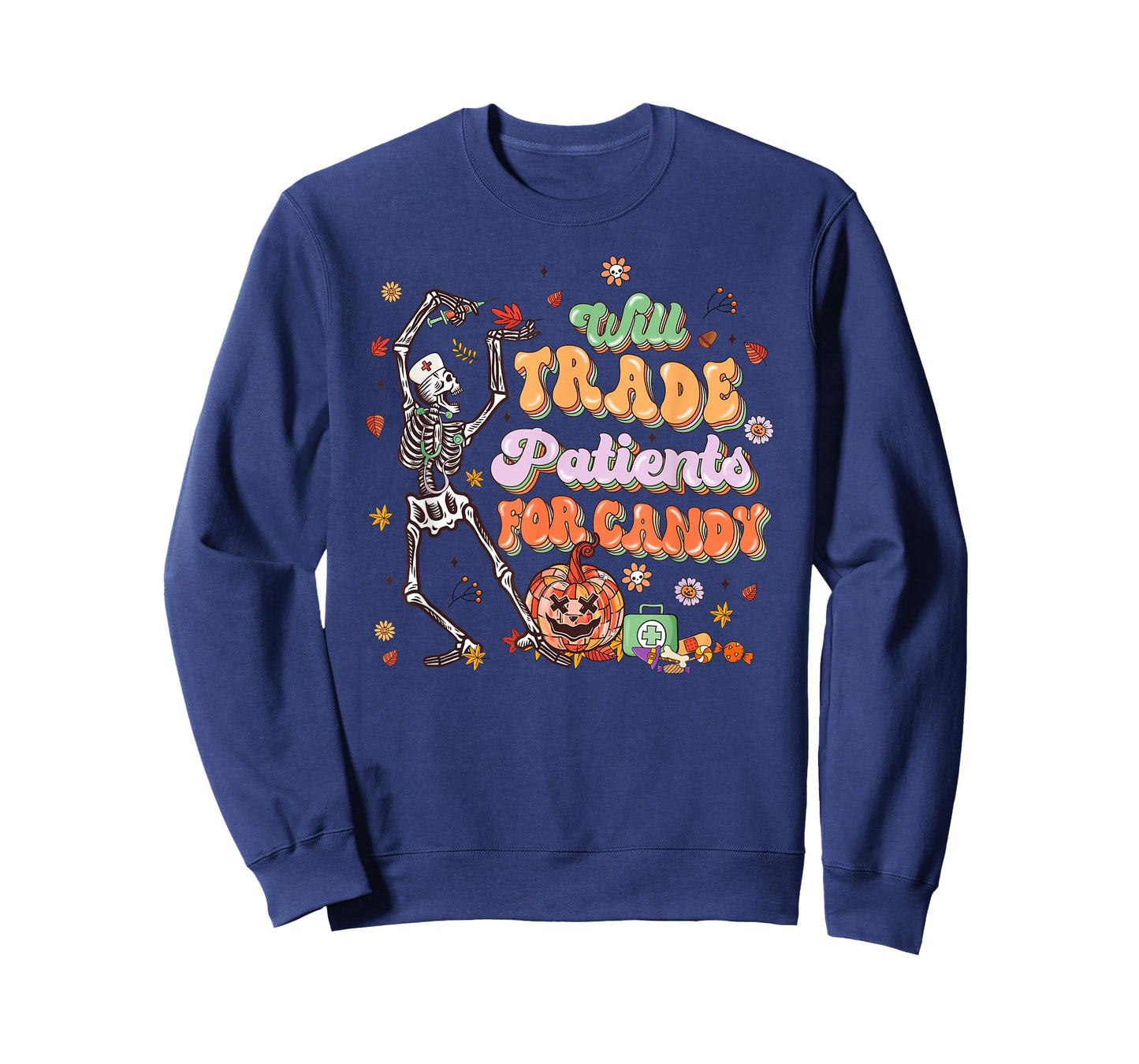 Will Trade Patients For Candy Nurse Halloween T-Shirt
