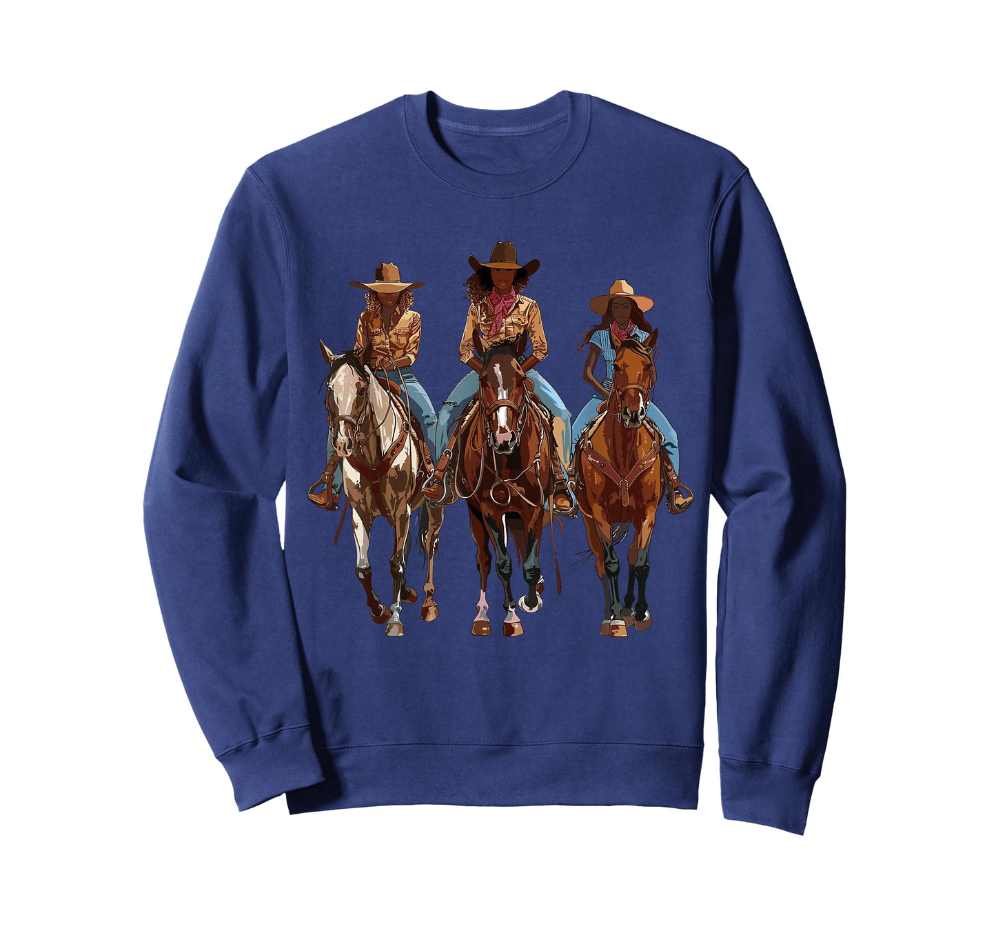 Black African American Cowgirl Western Country Texas Rodeo T-Shirt