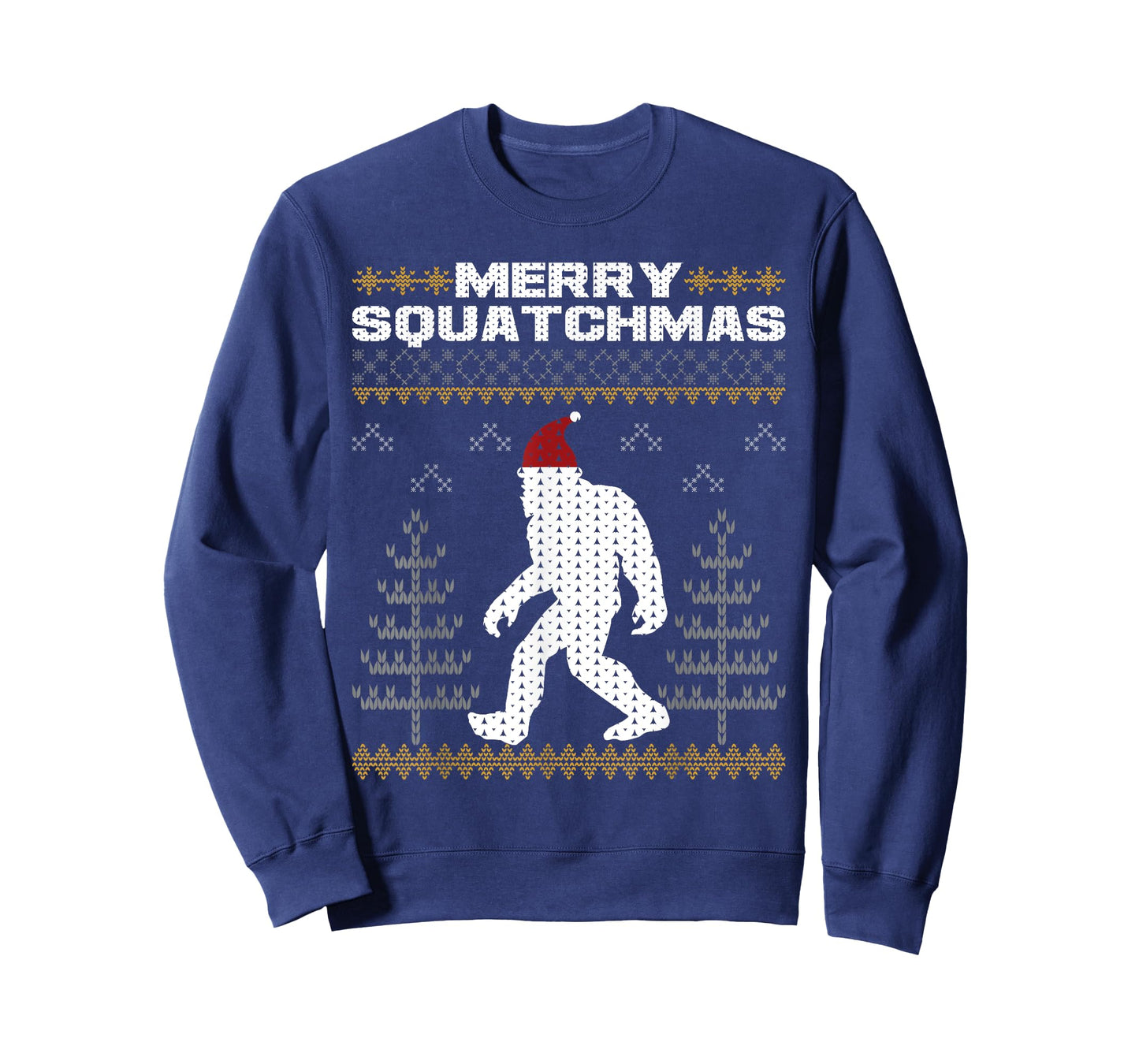 Merry Squatchmas Bigfoot Sasquatch Ugly Christmas Sweater T-Shirt