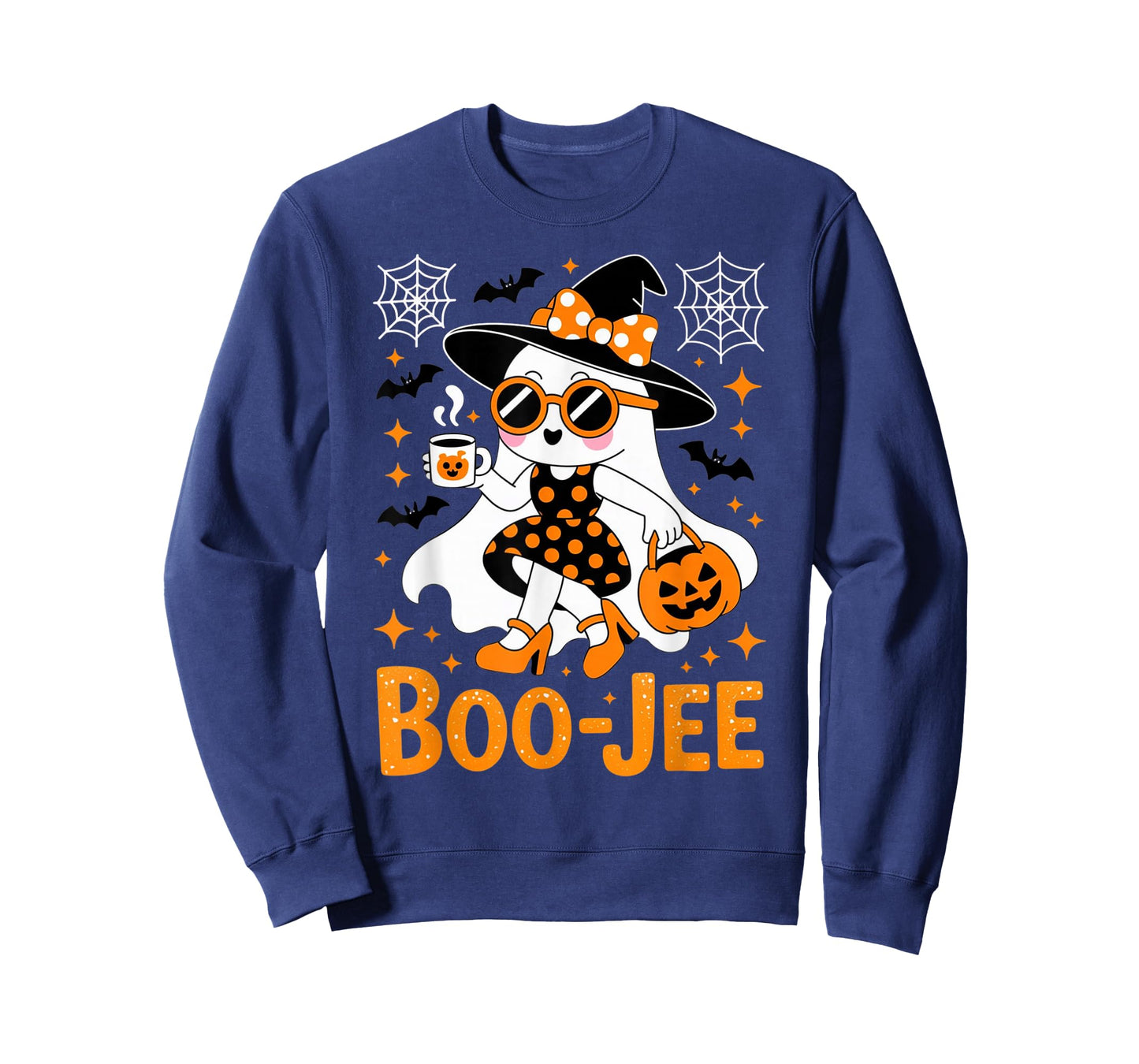 Boo JEE Coquette Leopard Boujee Halloween Ghost T-Shirt