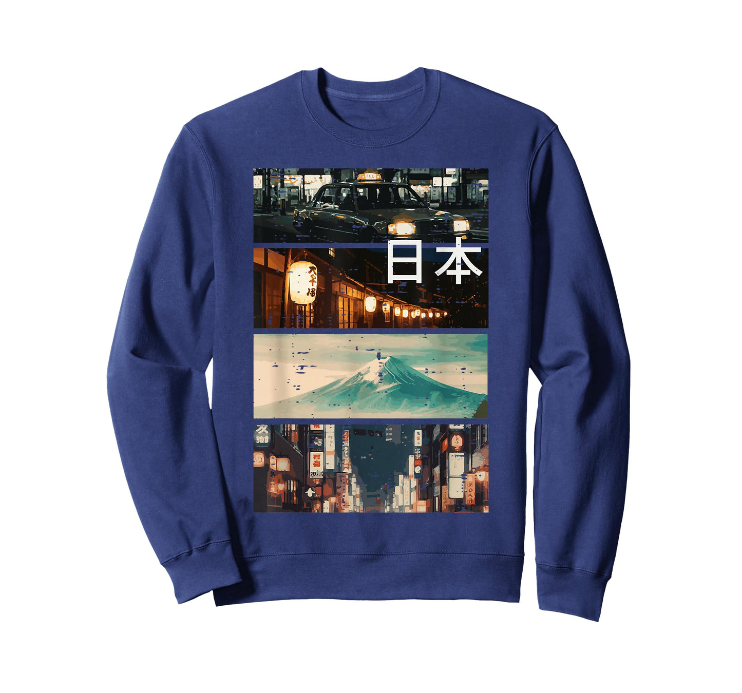 Japan Street Mountain Collage Nihon Japanese Men Women Kids T-Shirt