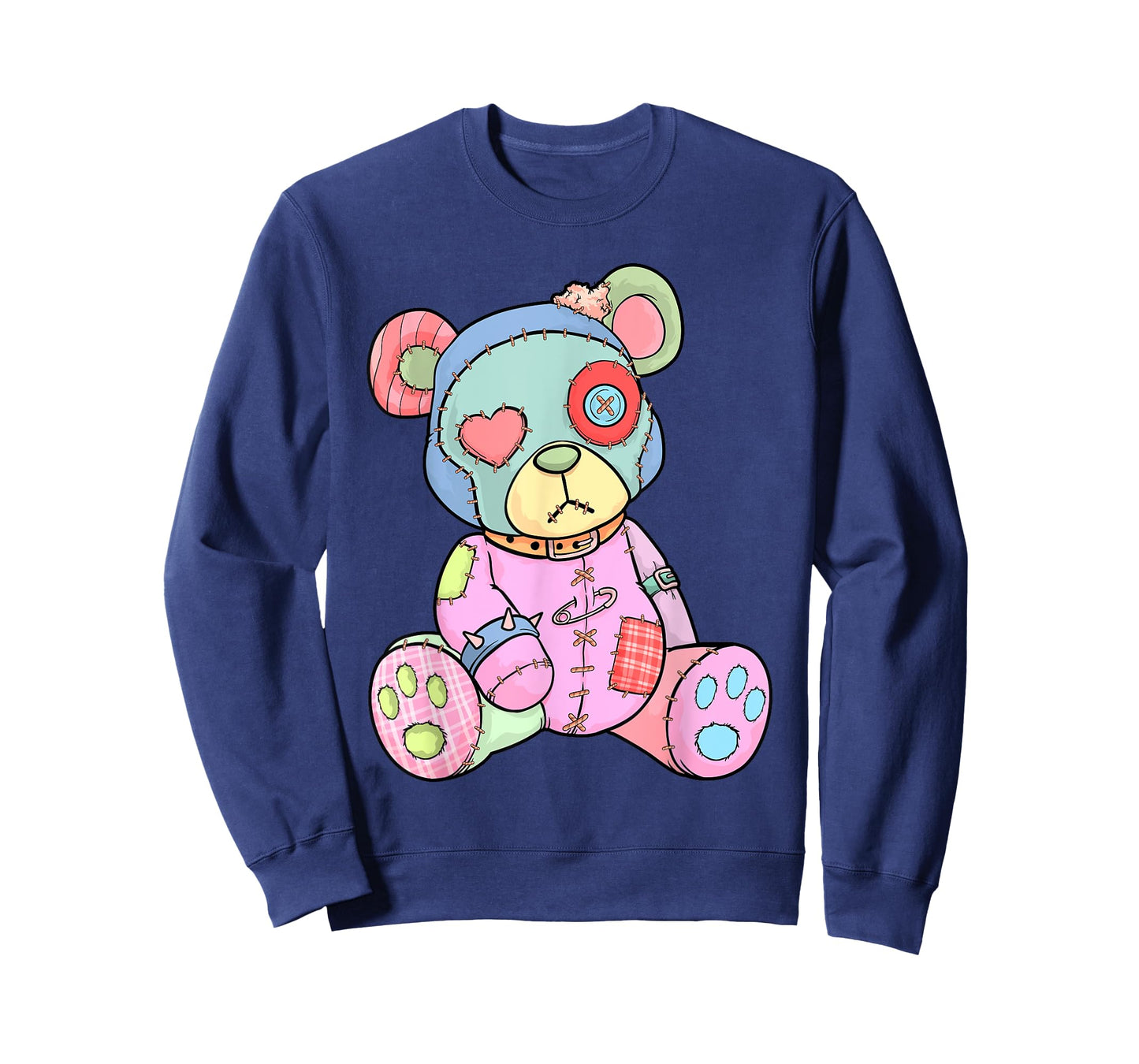 Pastel Goth Teddy Bear Japanese Anime Kawaii Menhera T-Shirt Small