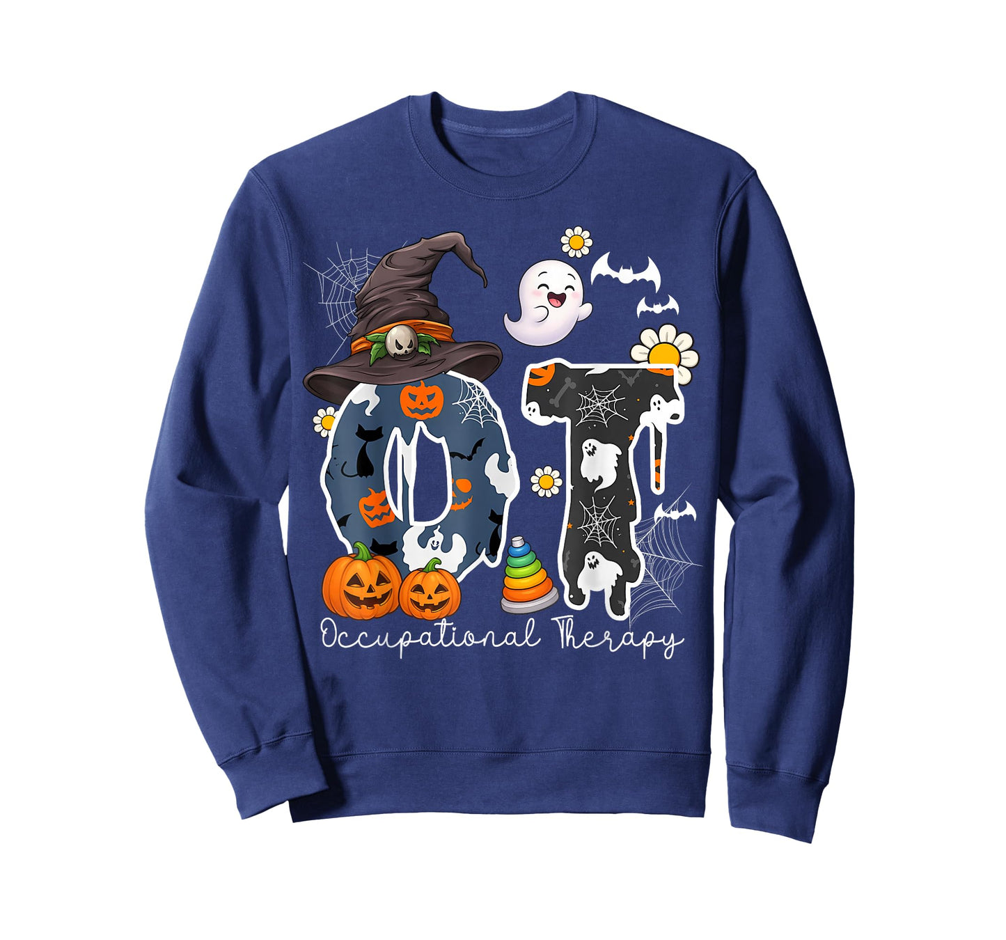 Halloween Occupational Therapy Ghost Spooky Nurse OT Men T-Shirt