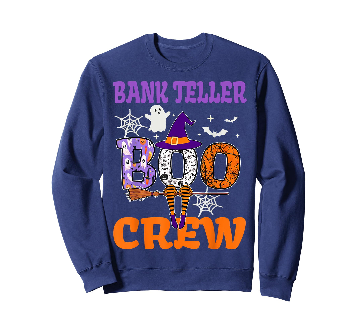 Bank Teller Boo Crew Spooky Ghost Funny Halloween Costume T-Shirt