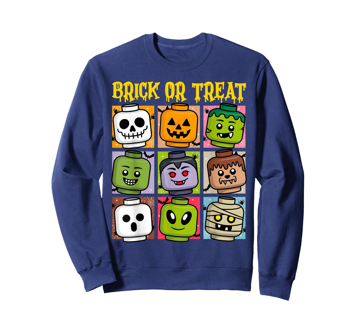 Brick or Treat Halloween Master Builder Blocks Building Kids T-Shirt