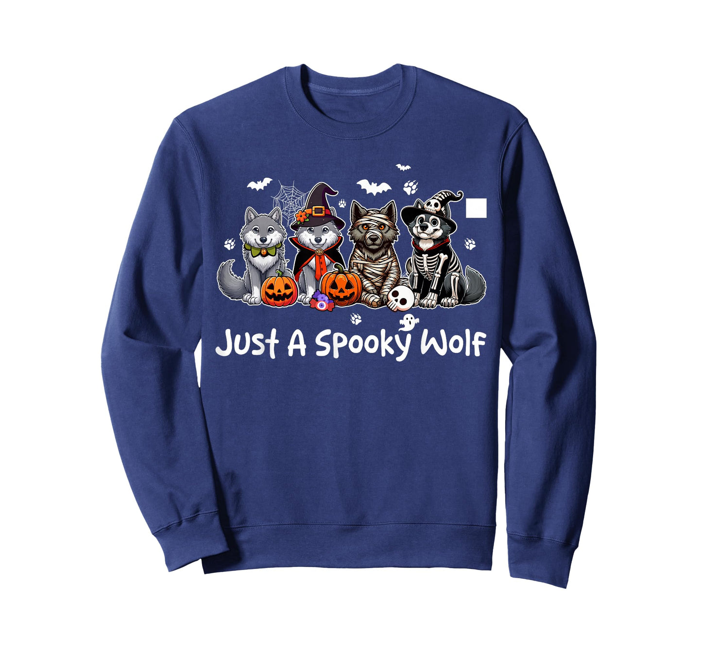 Just A Spooky Halloween Wolf Group Wolve As Witch Mummy T-Shirt