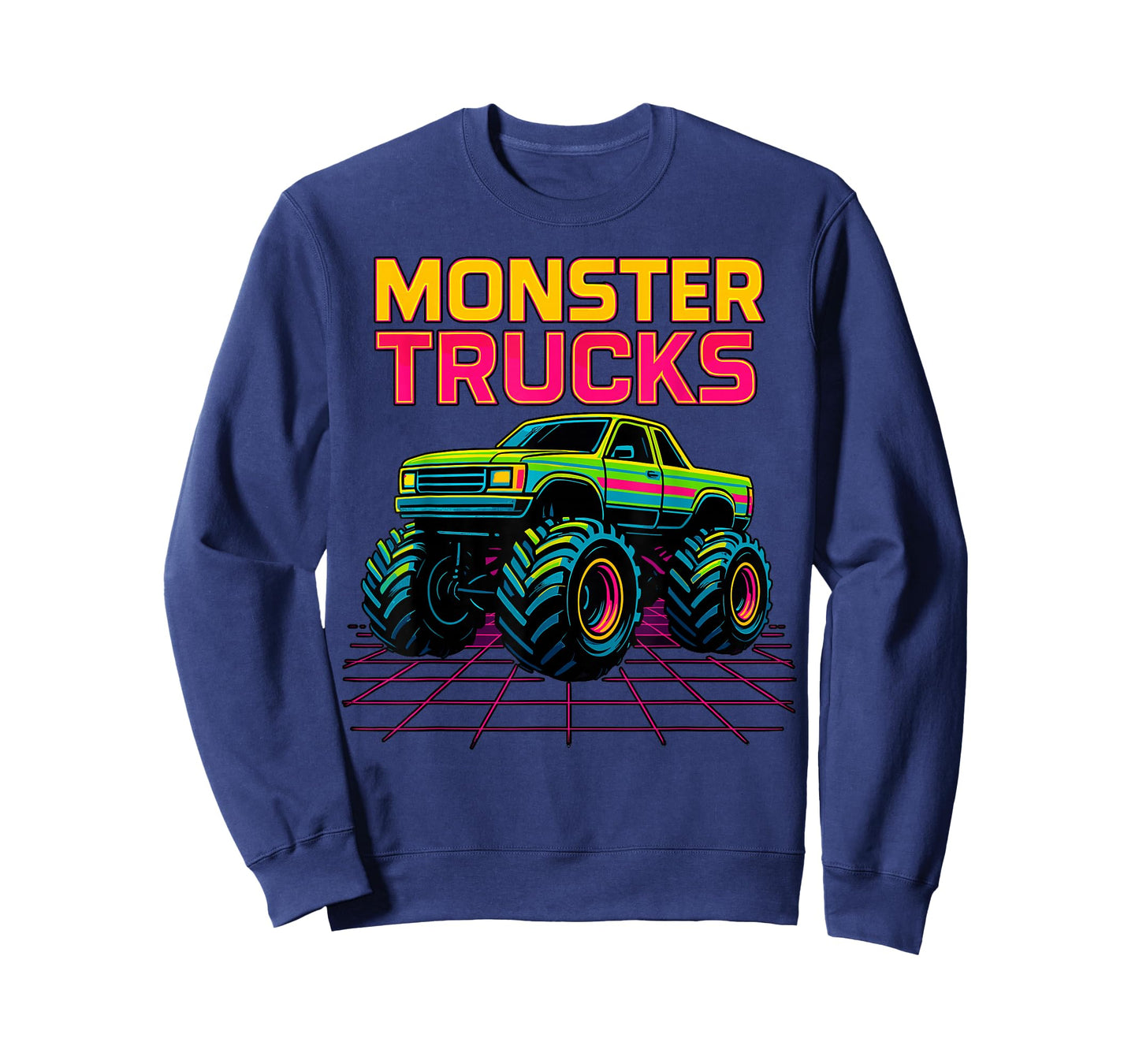 Retro Monster Truck Birthday Party Monster Trucks T-Shirt