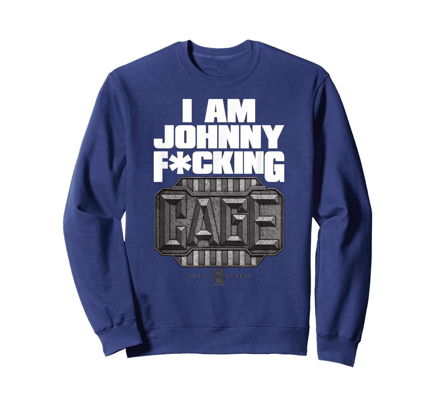Mortal Kombat 2 I Am Johnny F-ing Cage Bold Text Logo T-Shirt