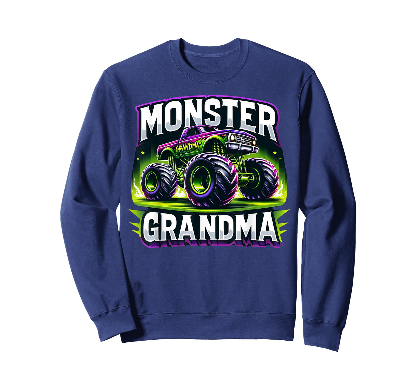Monster Truck Race Racer Driver Grandma Mother's Day T-Shirt