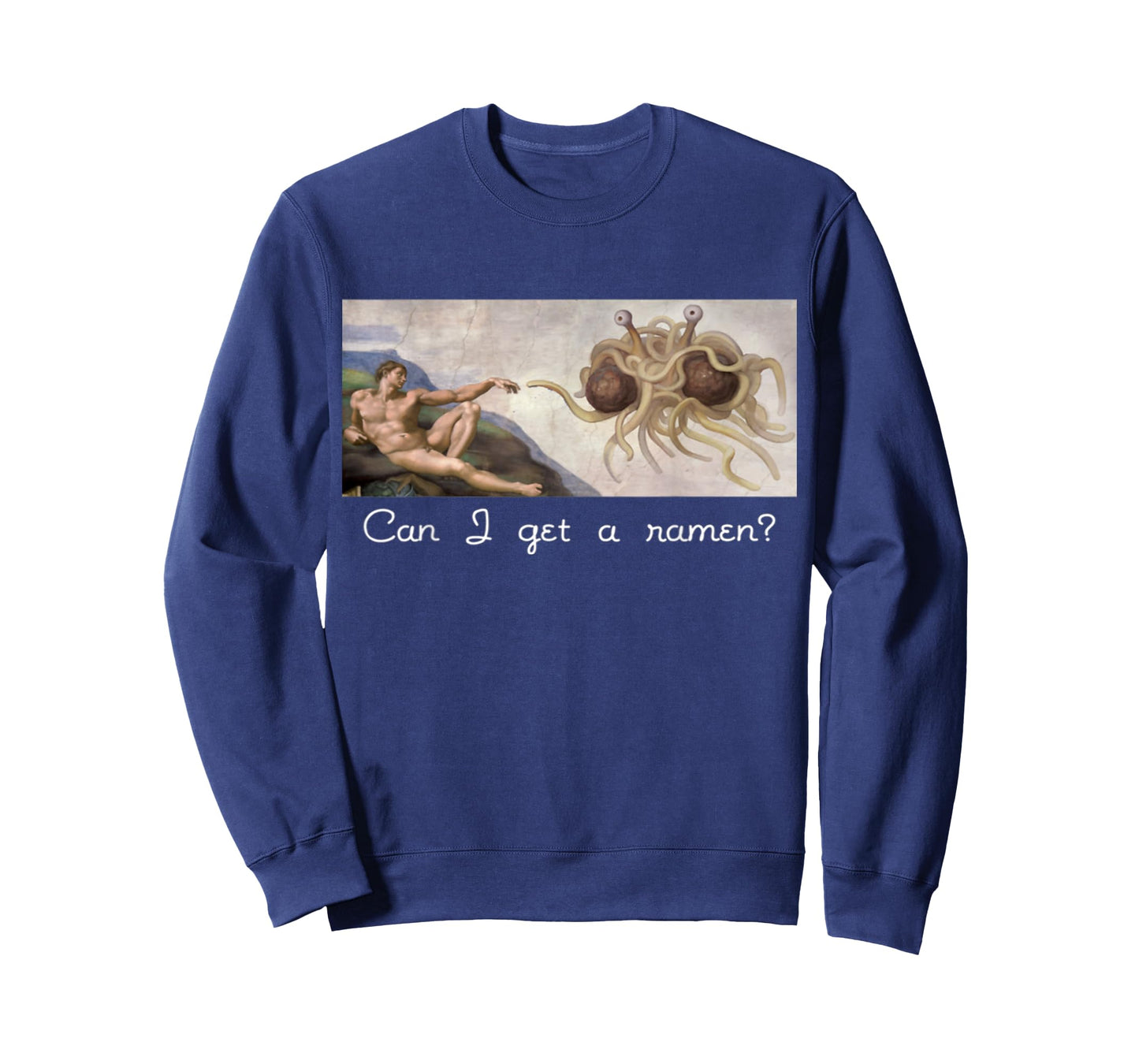 Funny Sarcastic Can I get a ramen? Flying Spaghetti Monster T-Shirt