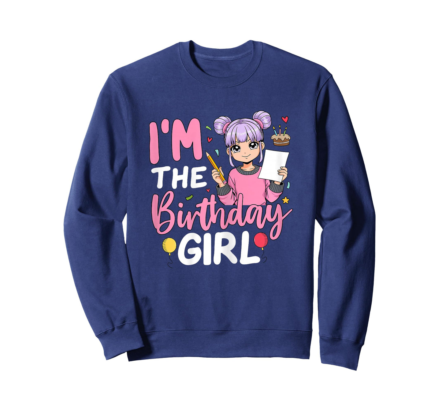 I'm The Birthday Girl Anime Sketching Girl T-Shirt