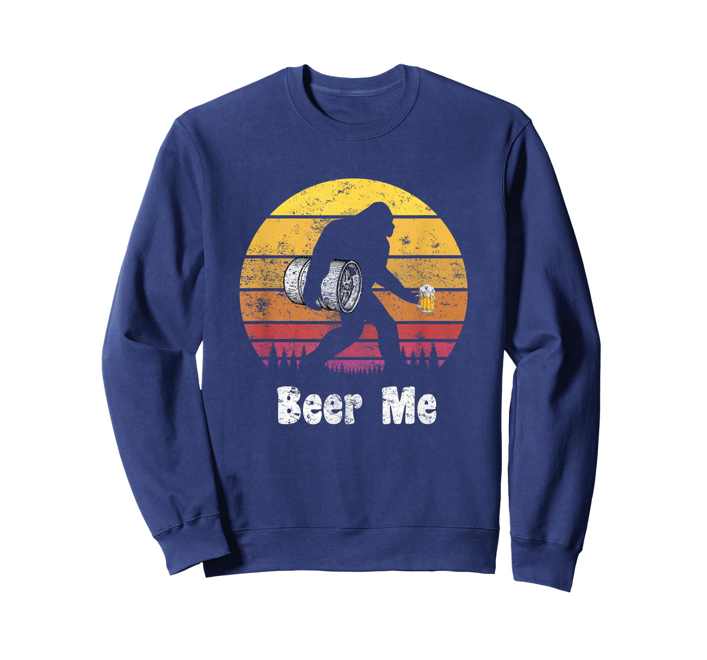 Bigfoot Loves Beer - Beer Me - Funny Bigfoot Beer Sasquatch T-Shirt