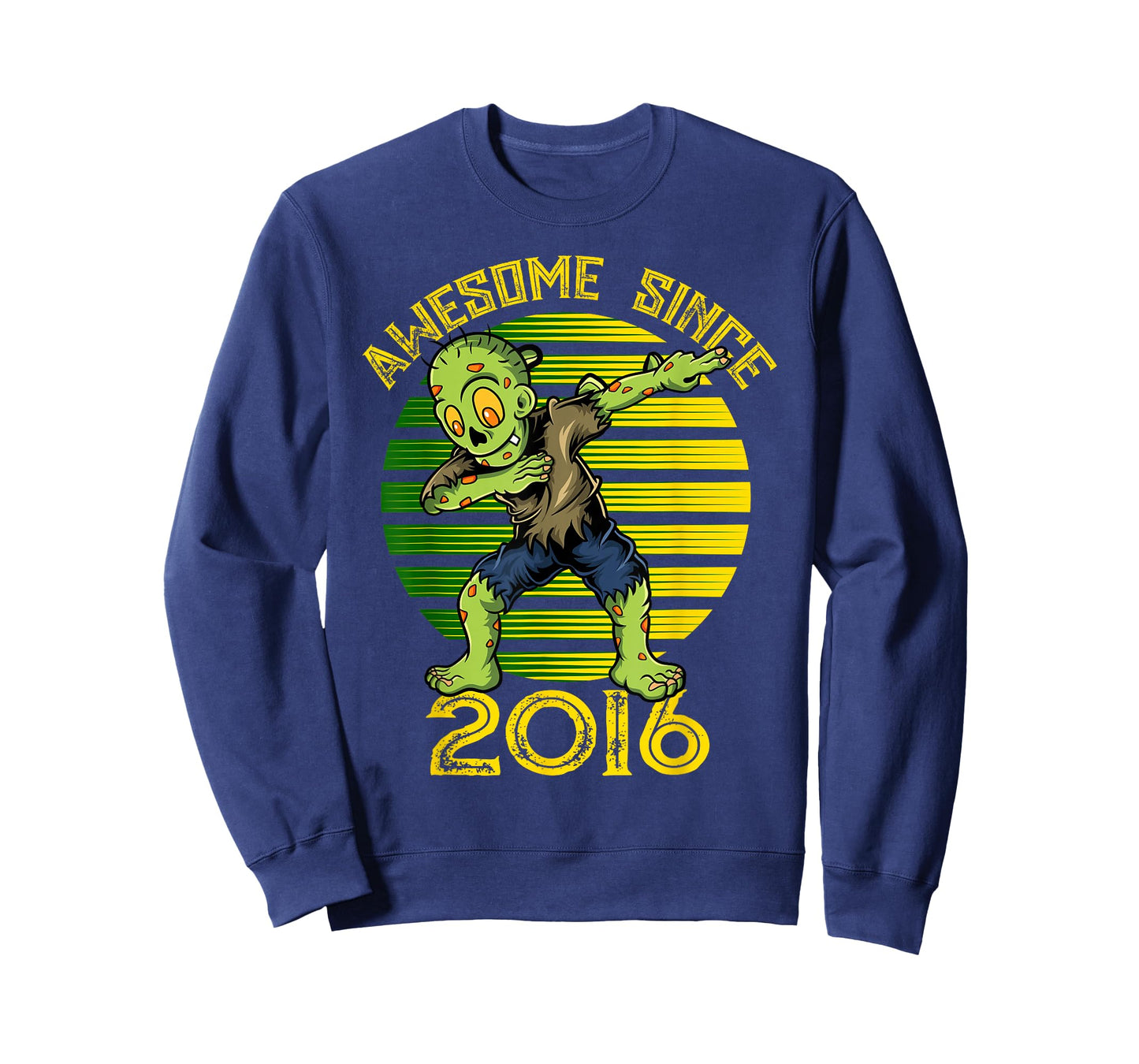Halloween 9th Birthday Boy Dabbing Zombie Awesome Since 2016 T-Shirt