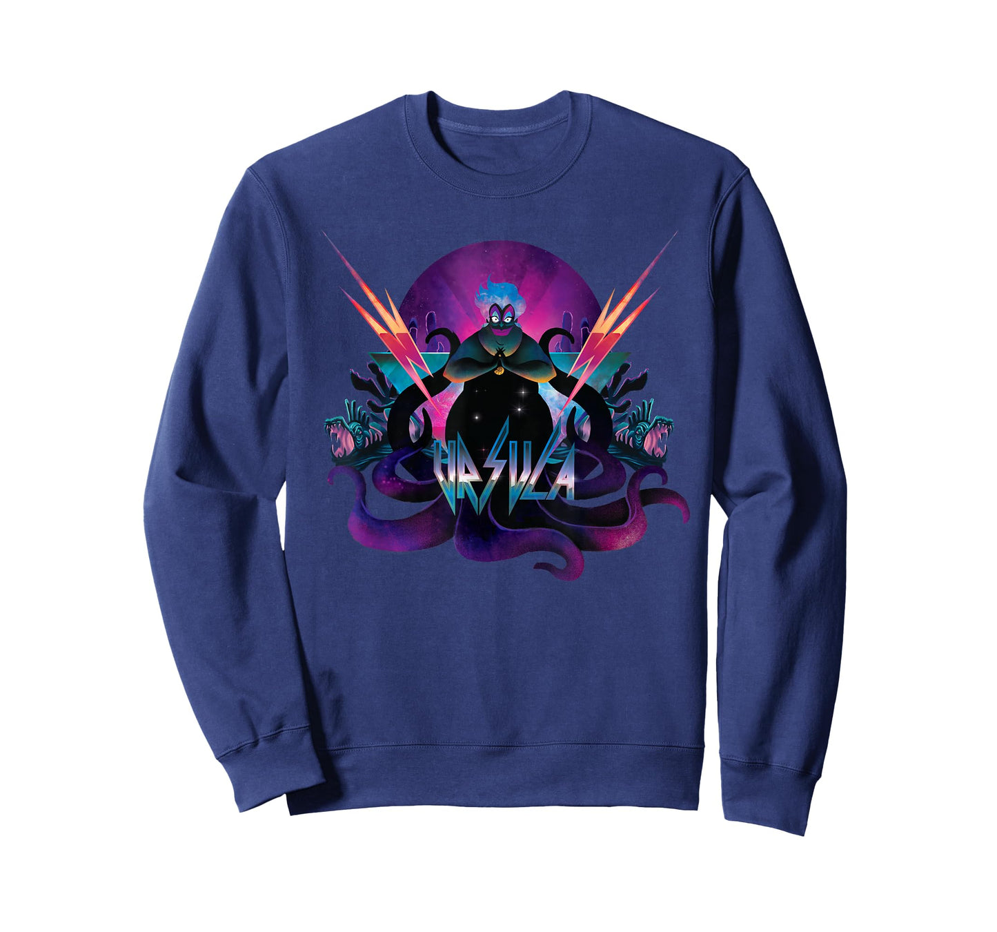 Disney Villains Ursula 90s Rock Band Neon T-Shirt