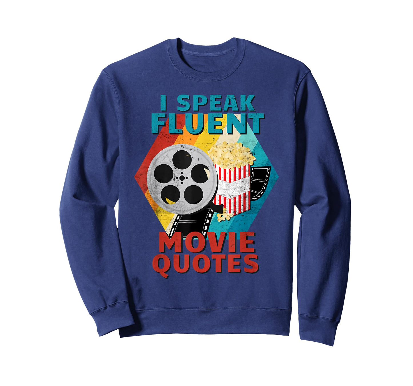 I Speak Fluent Movie Quotes Funny Retro Vintage Movie Lover T-Shirt