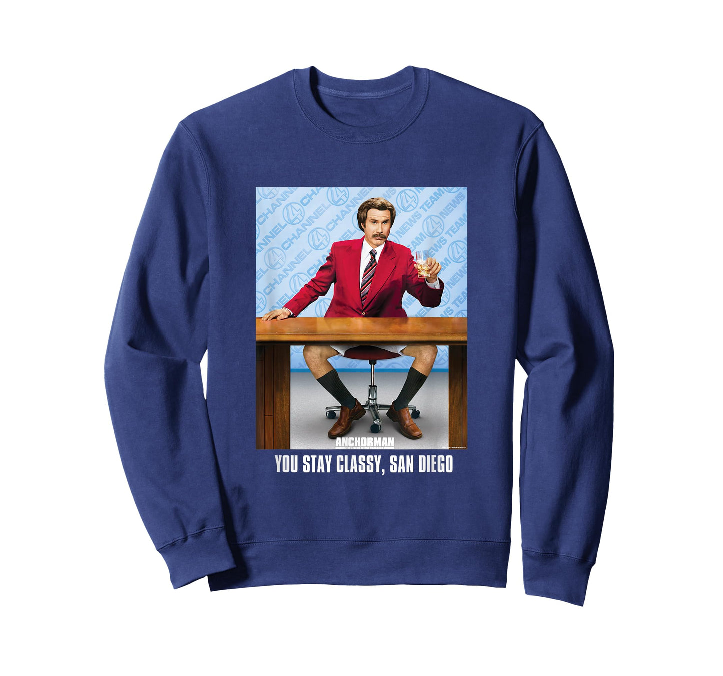 Anchorman You Stay Classy, San Diego Ron Burgundy Portrait T-Shirt
