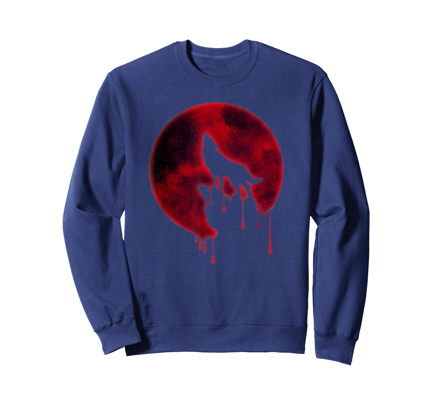 Full Moon T-Shirt Howling Wolf Galaxy Blood Moon Eclipse Tee