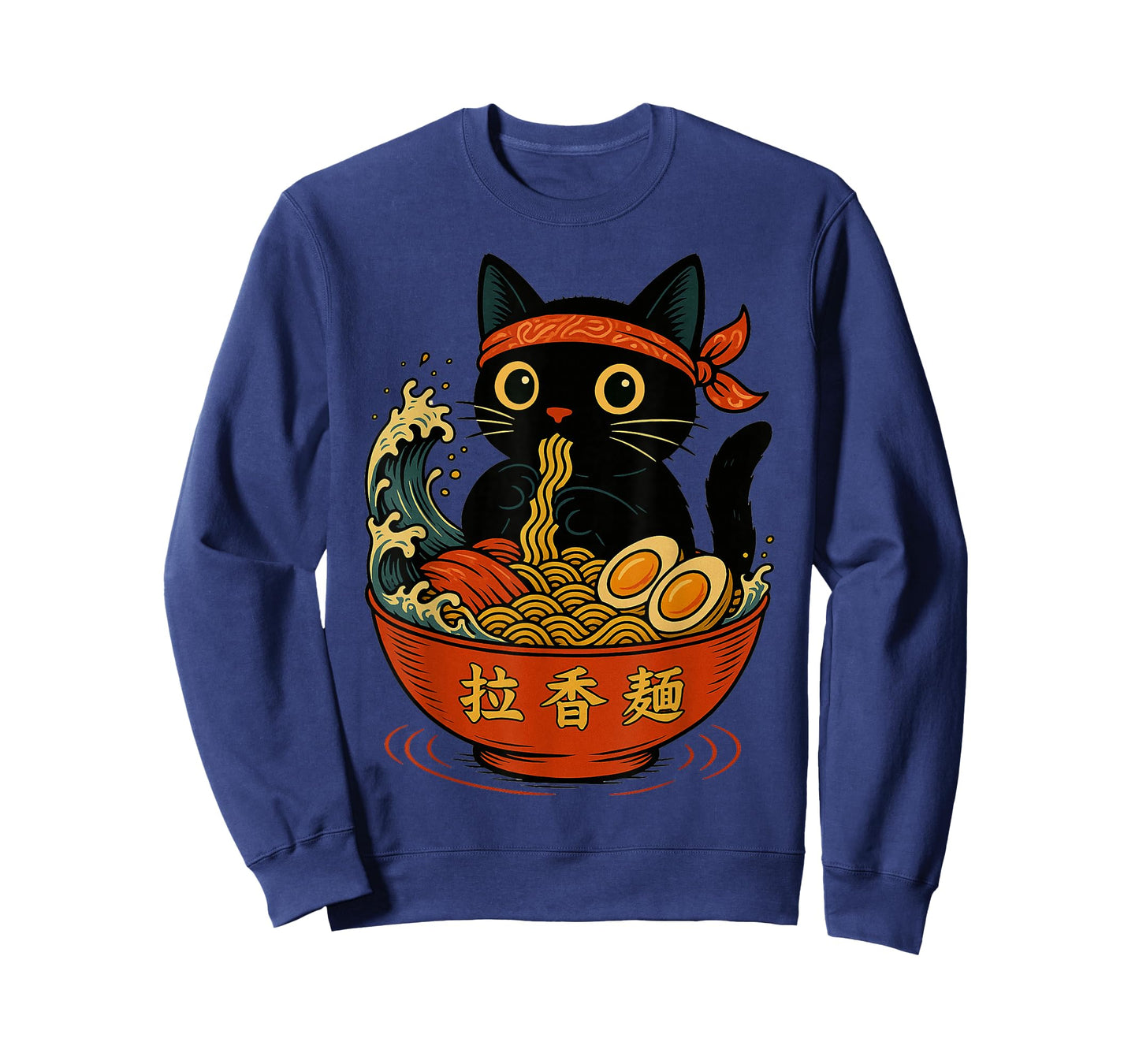 Funny Kawaii Cat Ramen Wave Aesthetic Japanese Ramen Cat T-Shirt