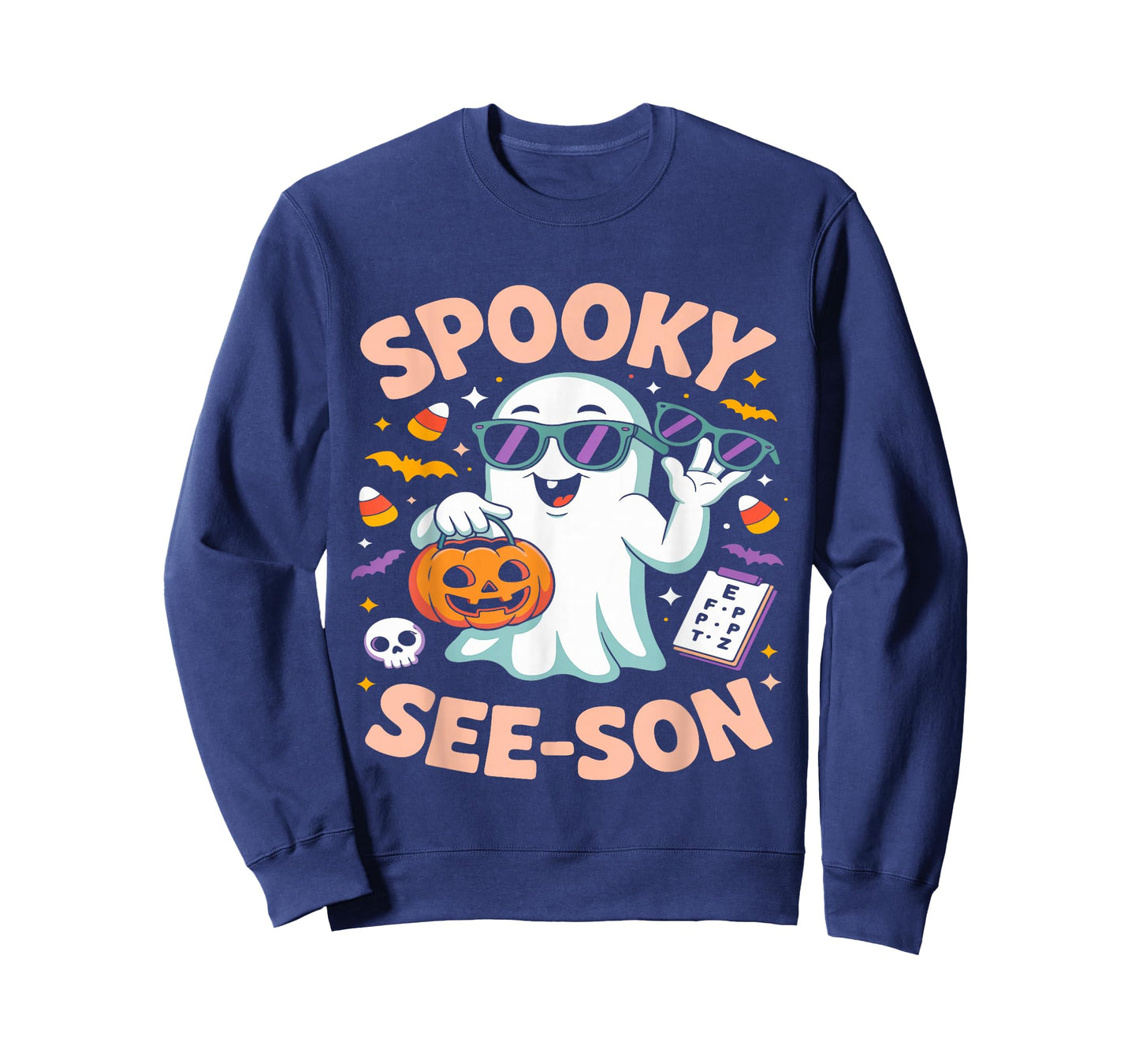 Spooky See Son Optometry Funny Ghost Halloween Costume T-Shirt