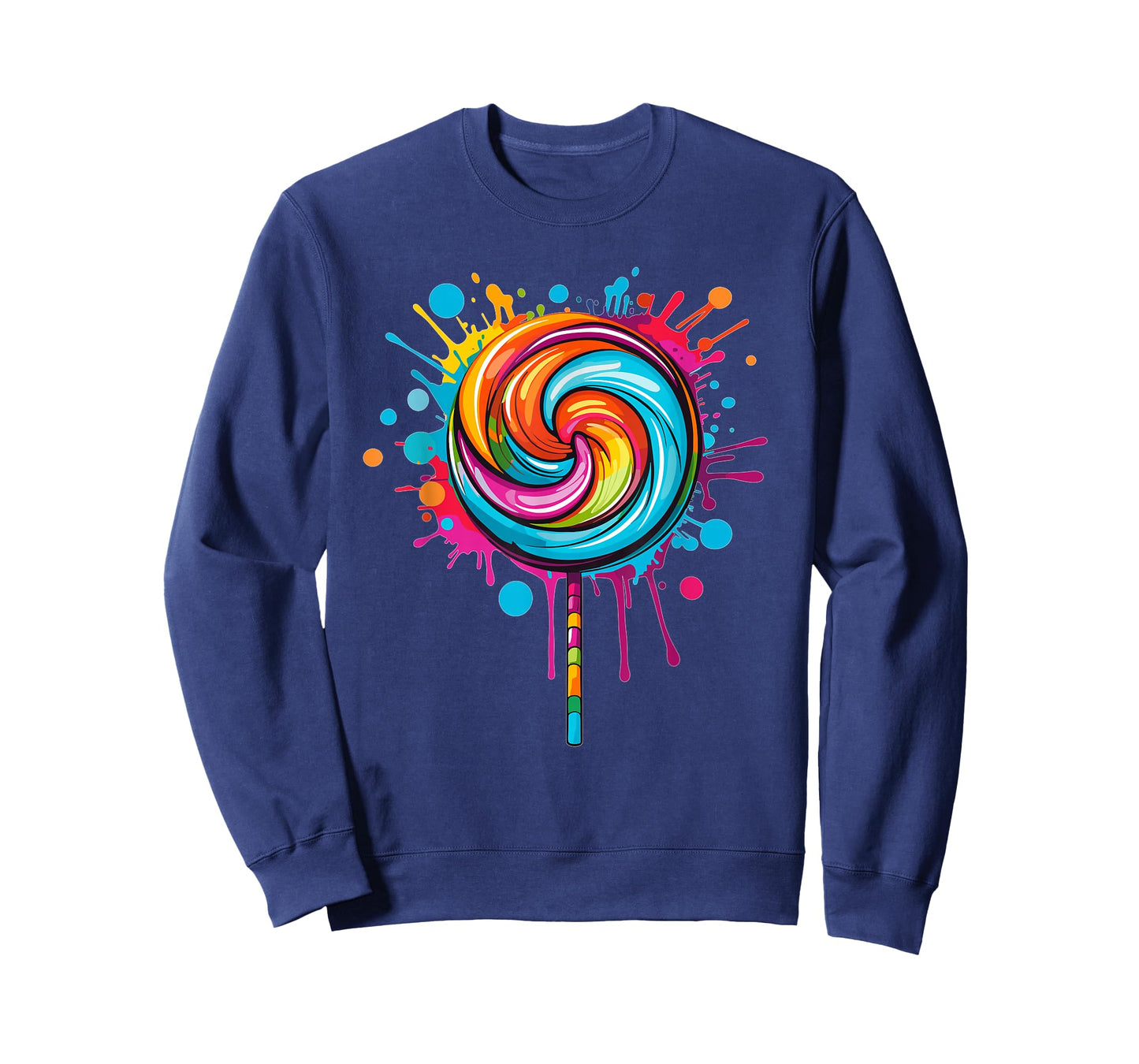 Vibrant Lollipop Swirl Colour Explosion T-Shirt