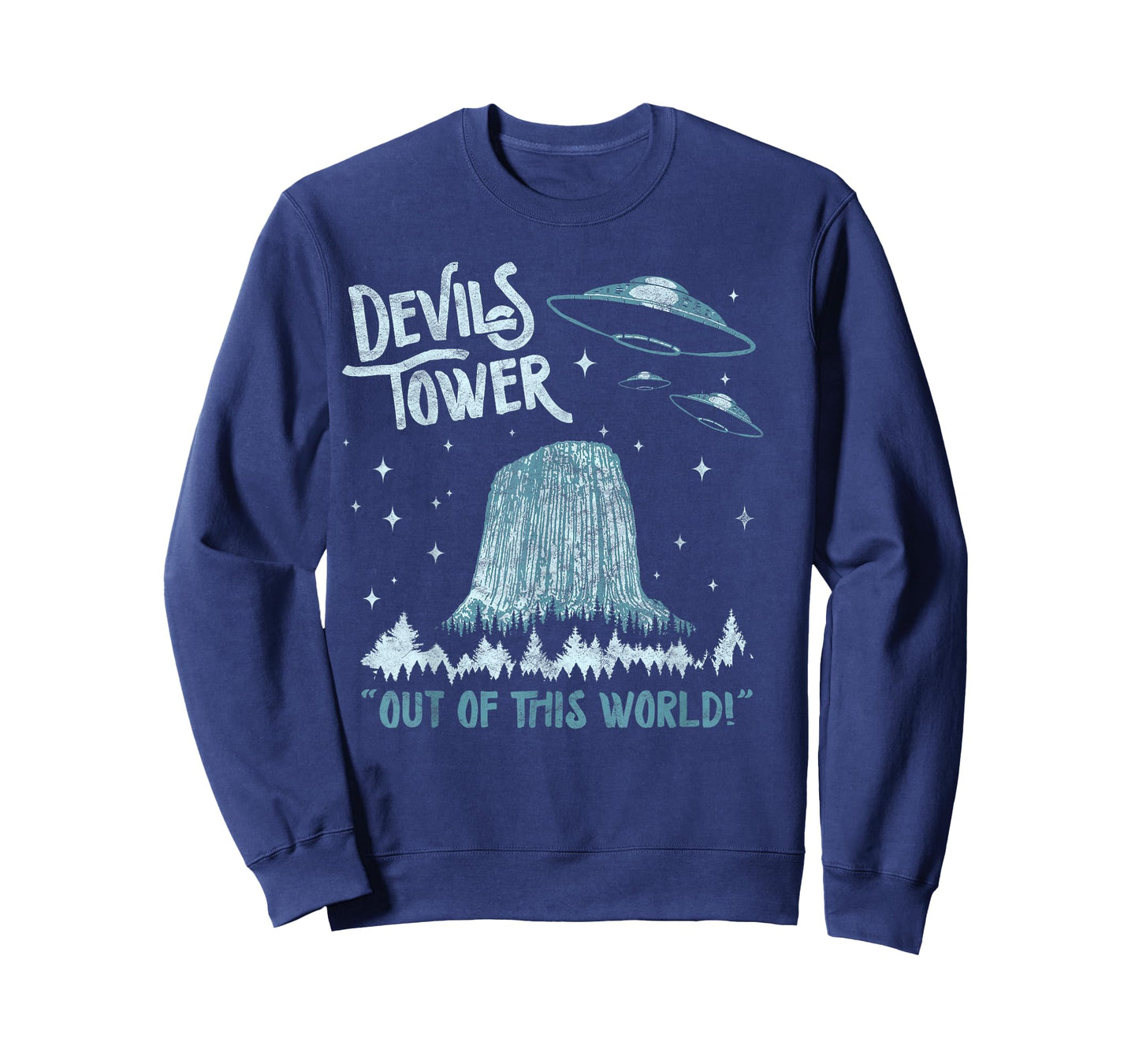Devils Tower National Monument Out of This World! Funny UFO T-Shirt
