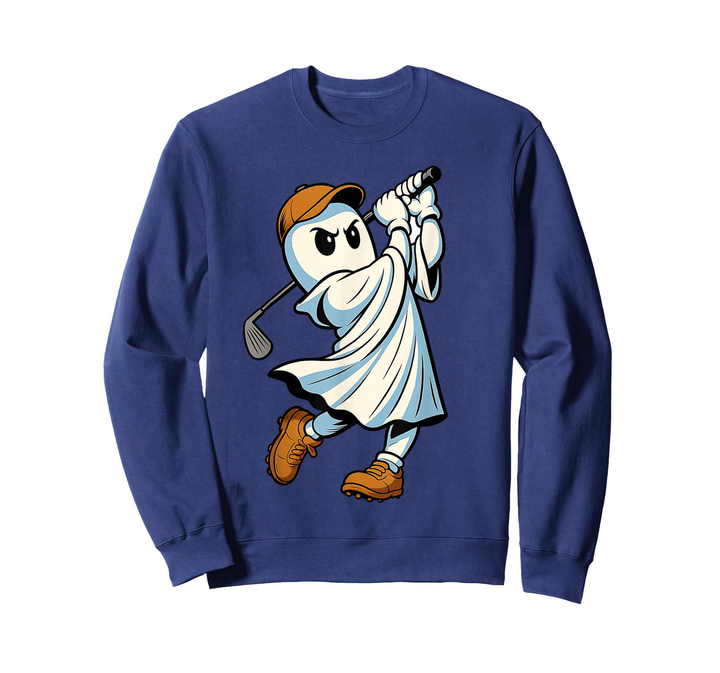 Golf Lover Halloween Ghost Playing Golf Funny Party Costume T-Shirt