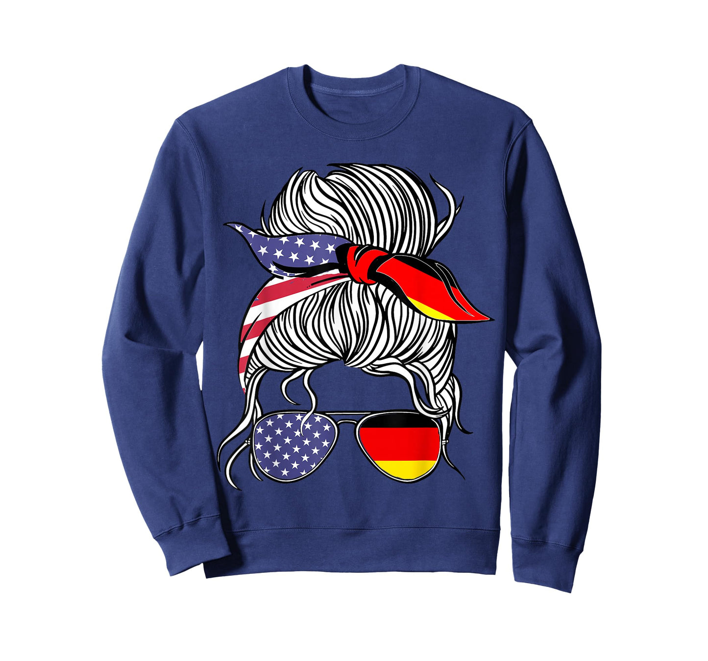 German American Patriot Grown Proud Women Girl Flag T-Shirt