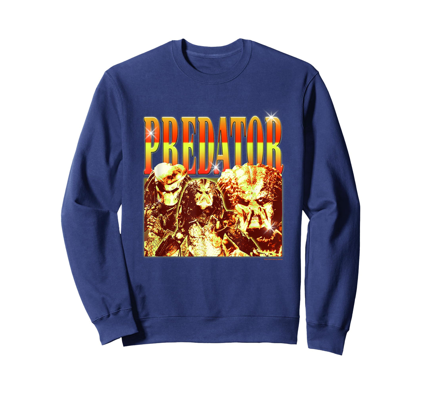 Aliens Iconic Epic Predator Montage Retro Big Chest Poster T-Shirt