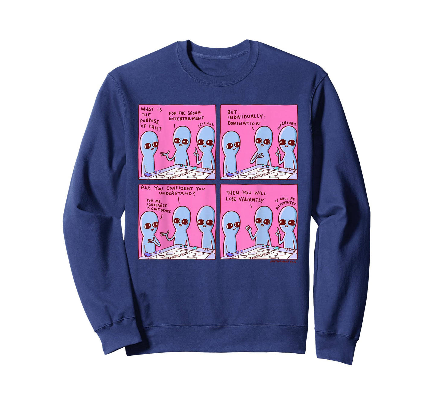 Threadless Nathan W. Pyle Strange Planet Confidence Graphic T-Shirt